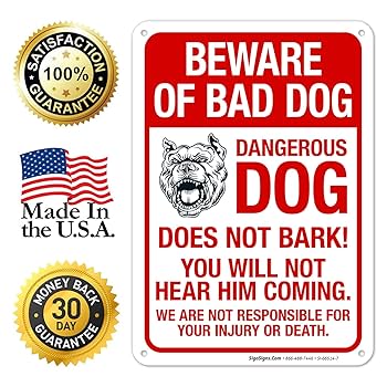 邦楽 Caution!/SERIKA with DOG Warning sign dachshund en Red - Laroy Group