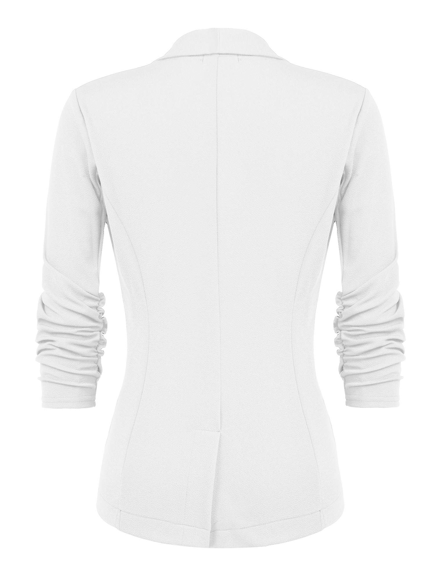 UNibelle Blazer Damen Sportlich Elegant Longblazer 3/4 Arm Sommer Leicht Business Büro Jacke Einfarbig Open Front Slim Fit S-3XL
