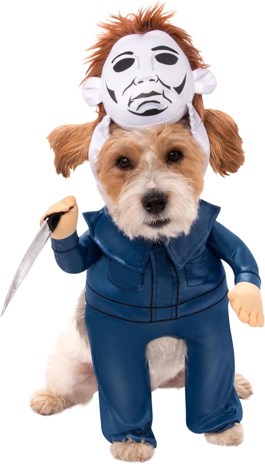 Halloween: Michael Myers Pet Costume for For Dogs or Cats by Rubies, Medium