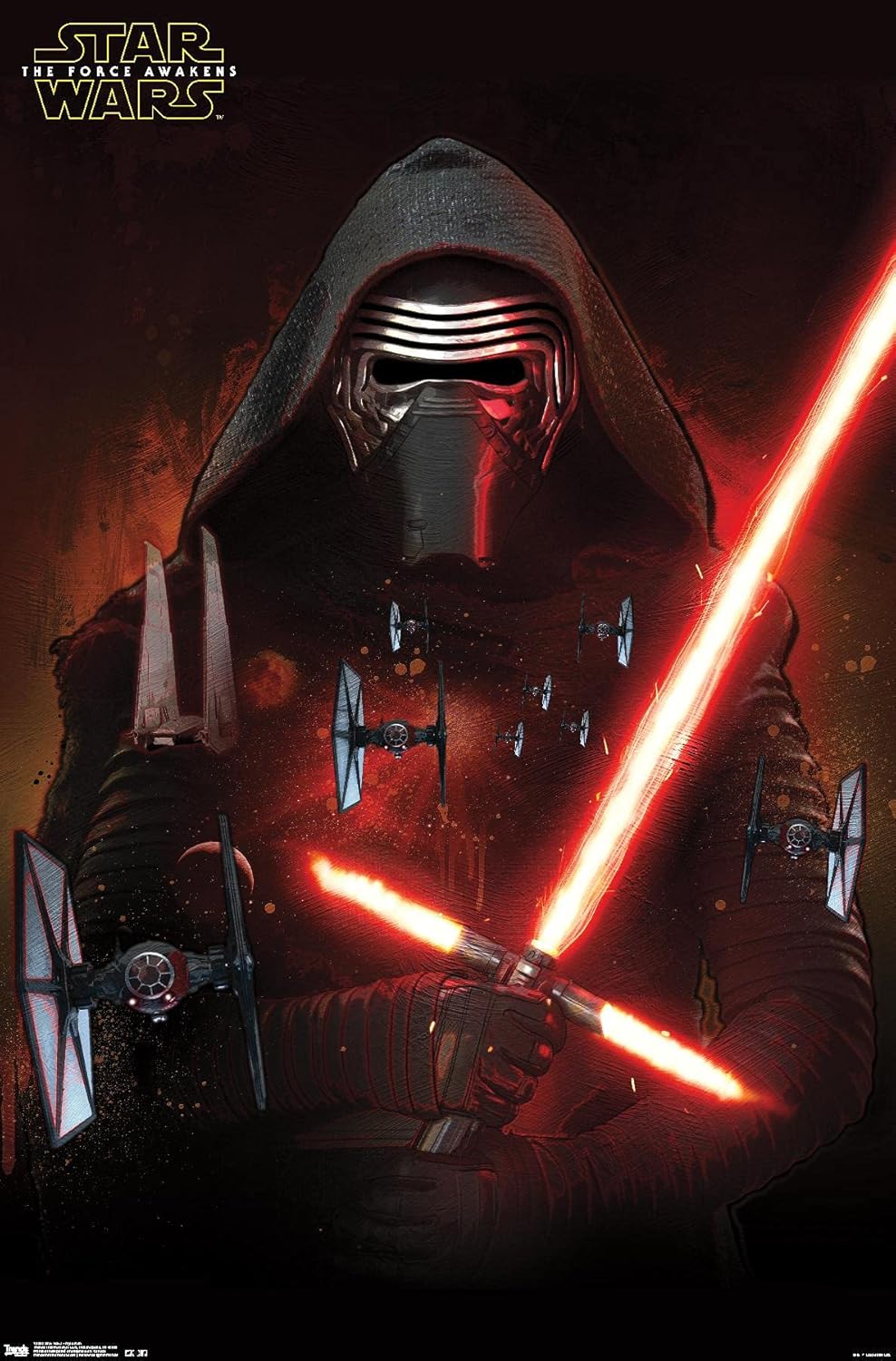 Trends International Star Wars: The Force Awakens - Kylo Ren Wall Poster, 22.375" x 34", Premium Unframed Version