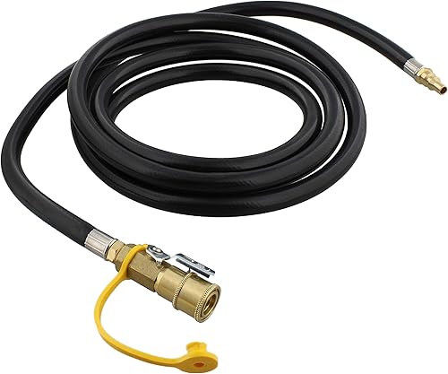 Miniatura 6 de Manguera reguladora de baja presión, goma de 10 pies, manguera reguladora de propano de baja presión para manguera reguladora de gas LP de baja PSI