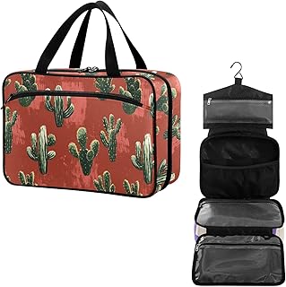 Travel Toiletry Bag for Woman/Men, Rustic Red...