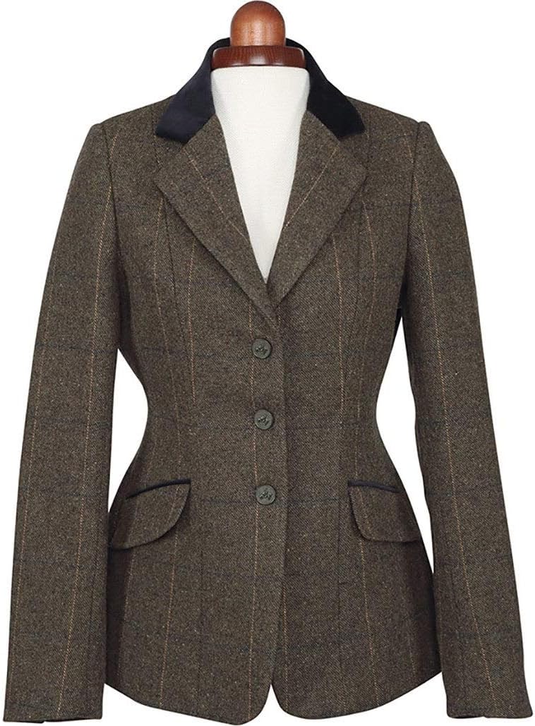 Shires Aubrion Childs Saratoga Competition Tweed Jacket 24 inch Green Check