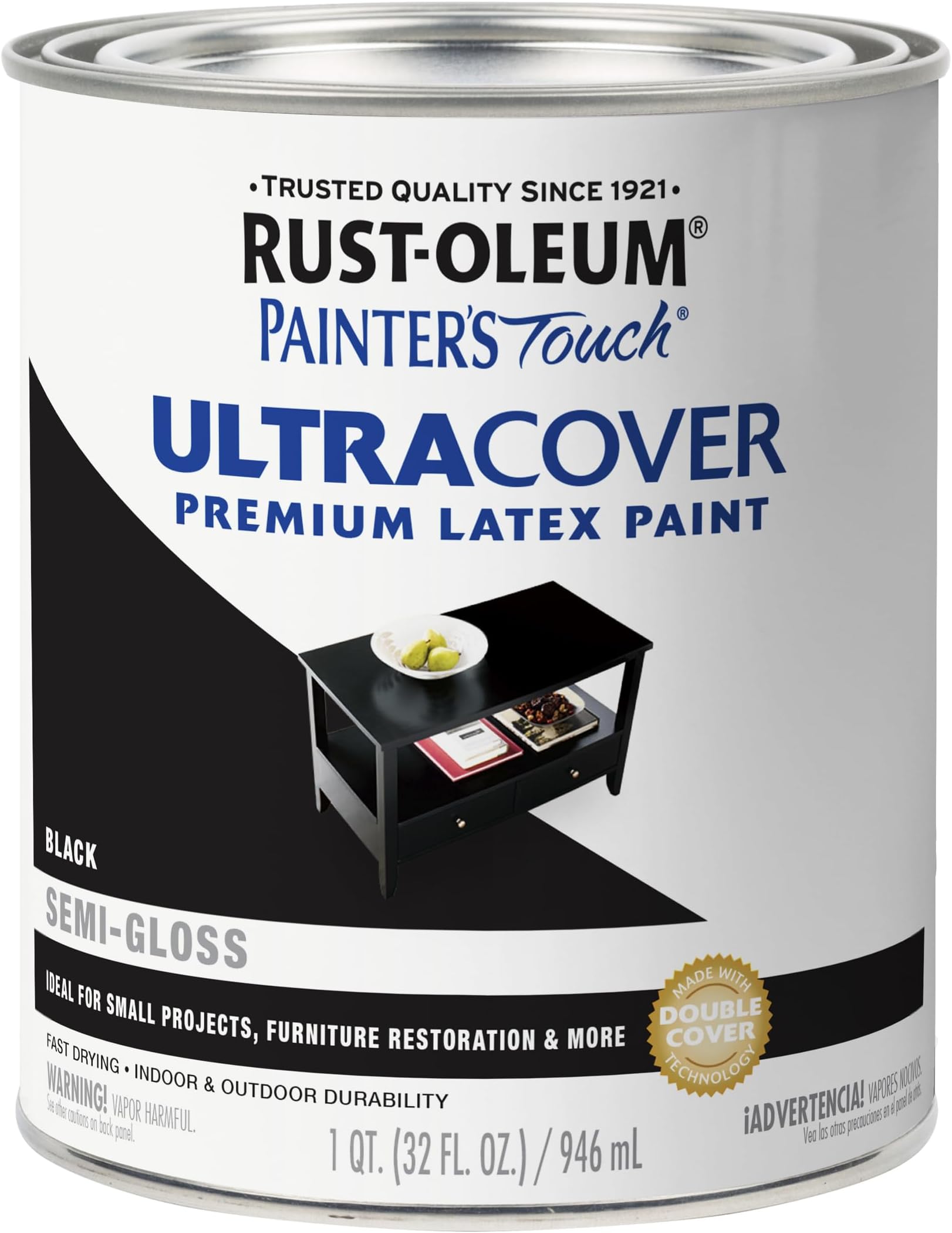 Painter's Touch Ultra Cover Multi-Purpose Gloss Brush-On Paint Quart