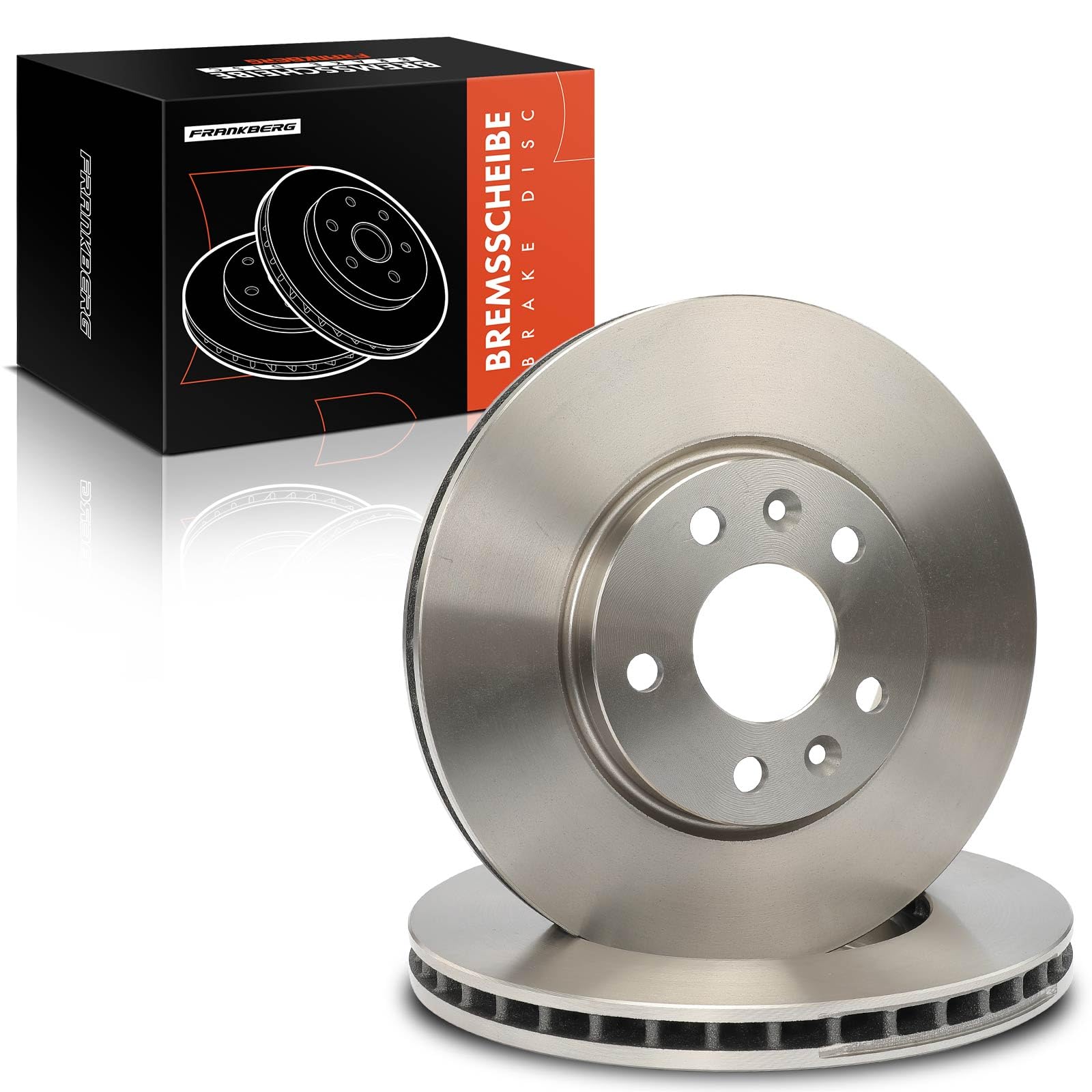 Frankberg 2 discos de freno delanteros ventilados ⌀296 mm 4204211800 | Compatible con: C.a.p.t.u.r II HF, M.e.g.a.n.e IV Hatchback B9A/M/N, K.a.n.g.o.o III Furgoneta/Monovolumen