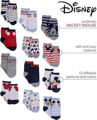 Miniatura 2 de Disney Baby Boys' Crew Socks