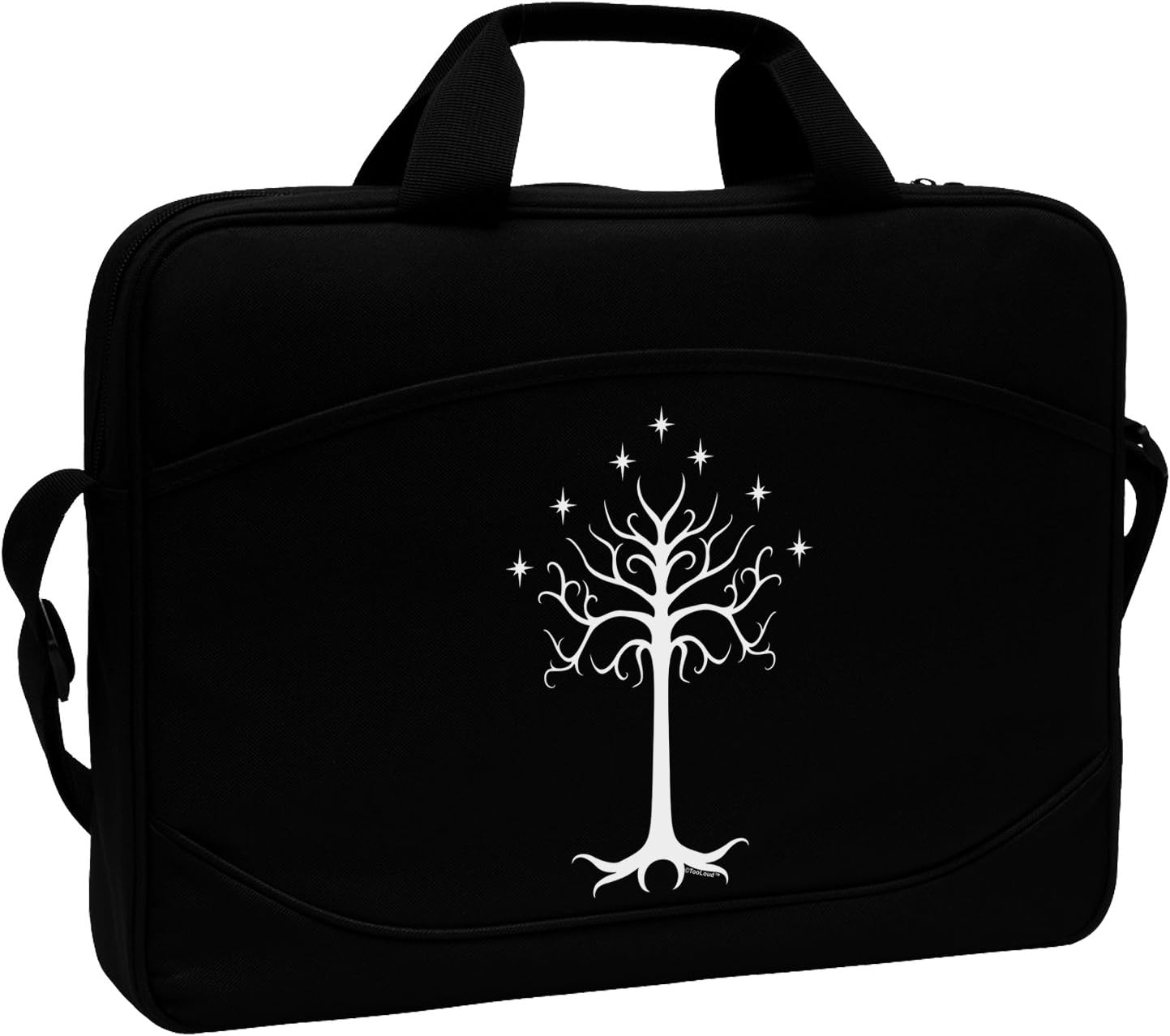 TOOLOUD The Royal White Tree 15" Dark Laptop/Tablet Case Bag