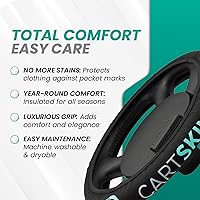 Vista 3 de Neoprene Golf Cart Steering Wheel Cover - Universal Fit (13"-15"), Lightweight, Portable, Machine Washable, Trusted by Golf Industry Pros - 45 Rules