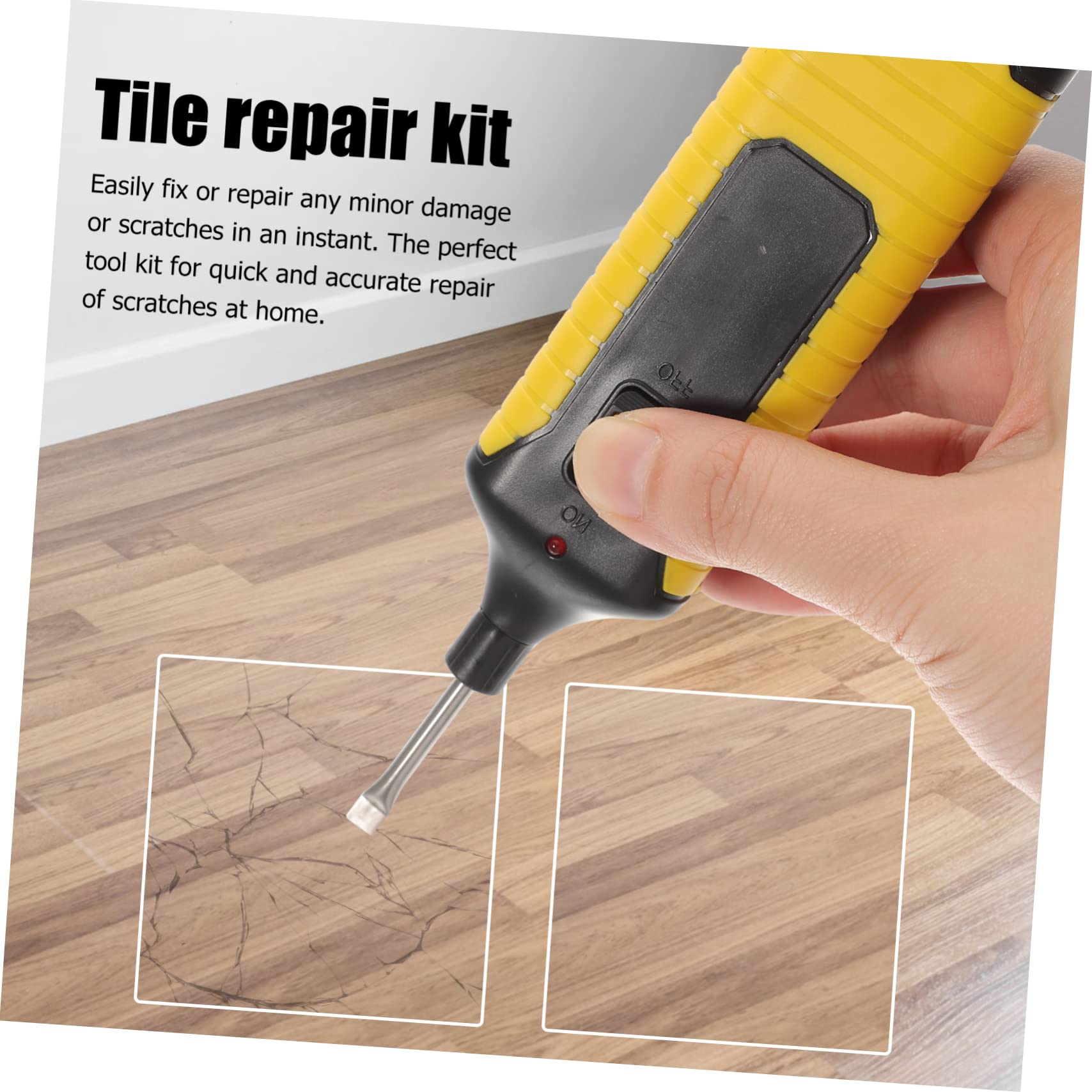 Kit de Reparación de Suelos Laminados 1 Set Bloques de Cera Abs | Madera y Vinilo, Restauración Rápida, Formas Adorables, Excelente Acabado