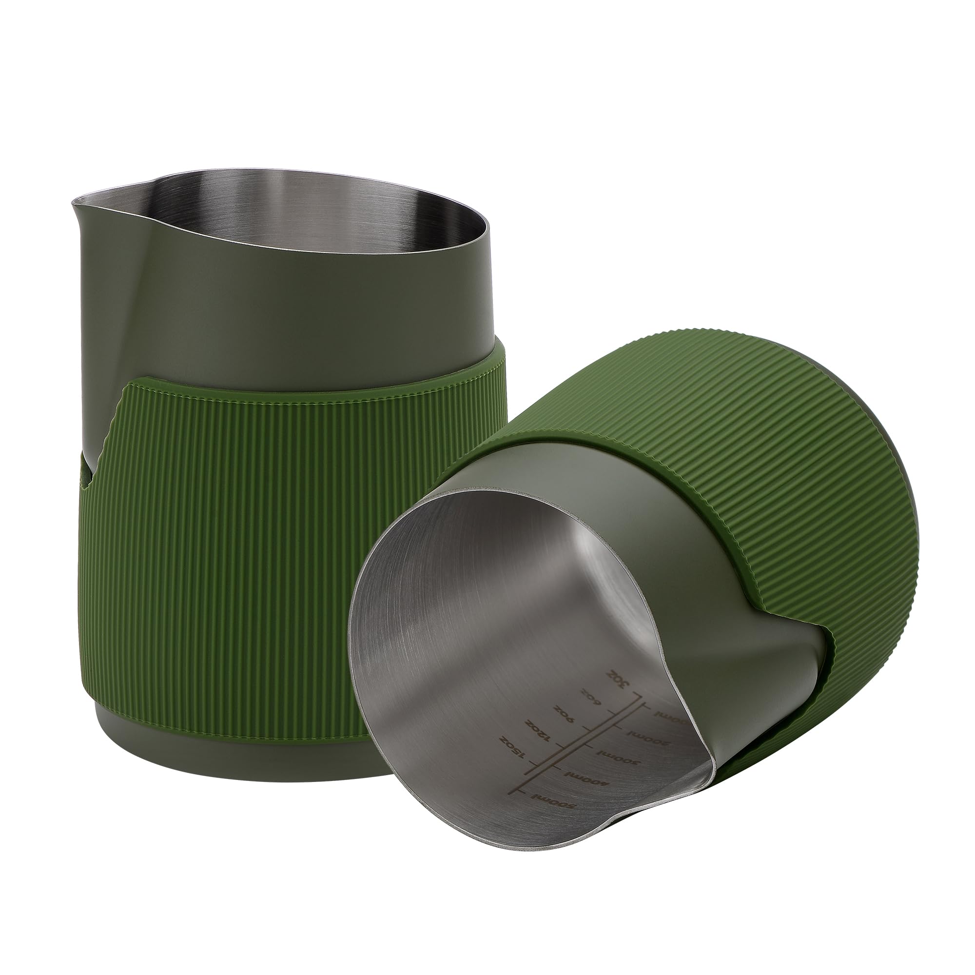 Pichet à lait sans poignée en inox vert de 600 ml Normcore