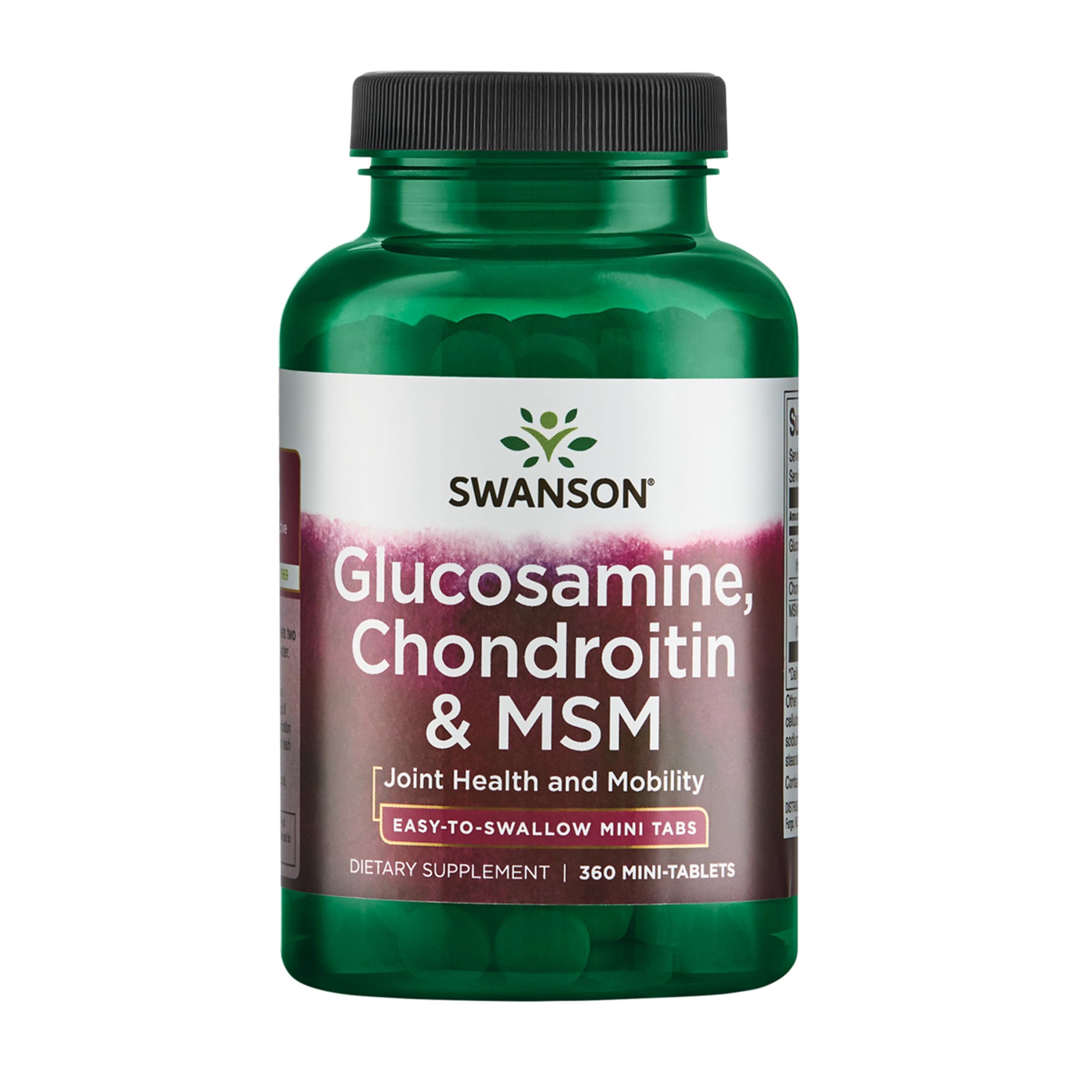 [BRSWGEL4PN7QYHTF] Swanson Glucosamine, Chondroitin & MSM, 360 Mini-Tablets