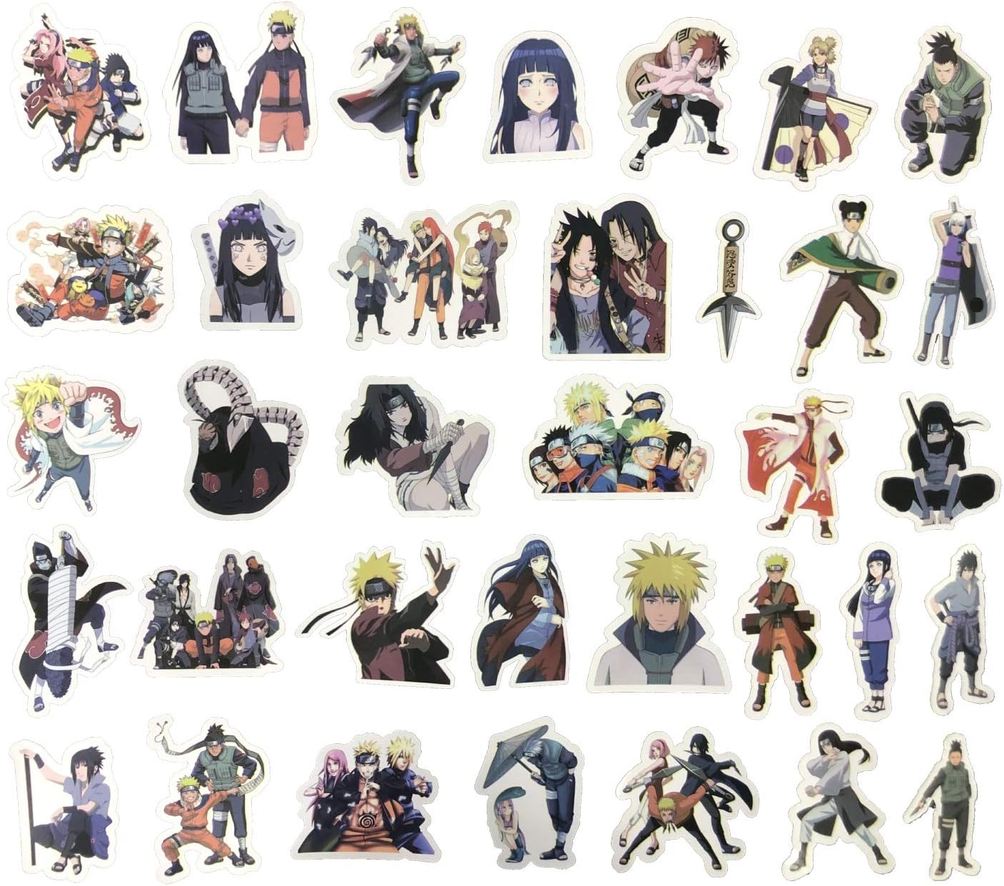 112 pcs naruto stickers japanese anime vinyl stickers amazon ca toys games