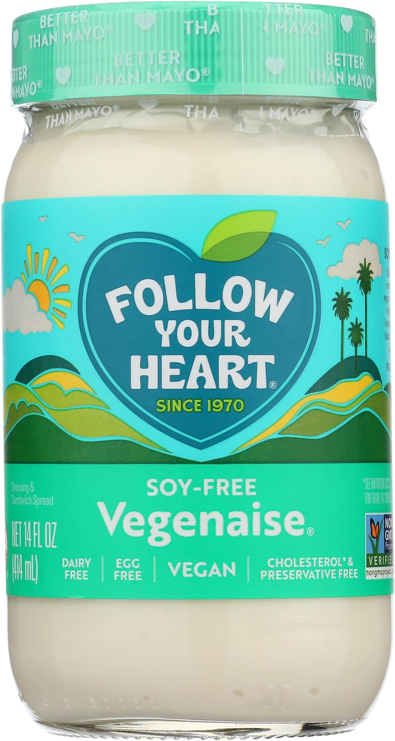 Non-GMO Vegenaise Soy Free Better Than Mayo Dressing (Pack of 6)