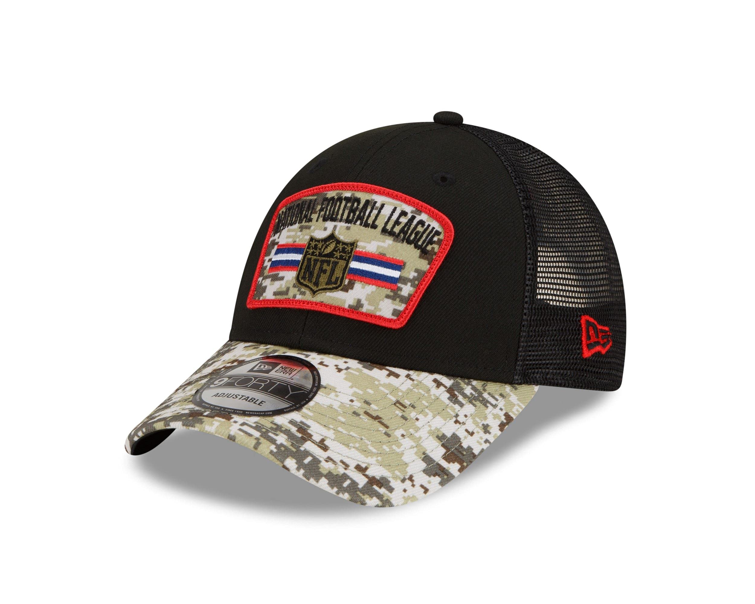 New Era NFL Logo NFL On Field 2021 Salute to Service Black 9Forty Snapback Cap, 6 3/4-7 5/8, NFL SHIELD - Image 2