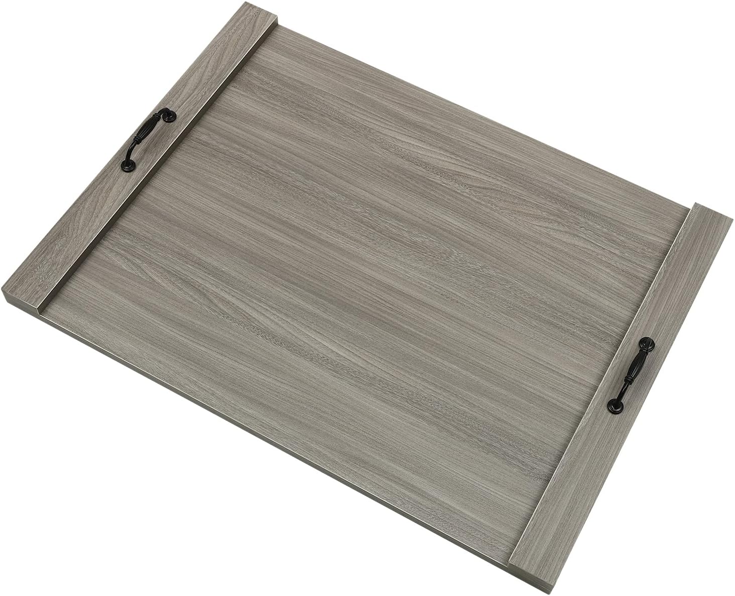 Noodle Board Stove Cover, Board for Gas Stovetop Multi-Functional 30x22inch,Wood Stove Cover with Handles, Electric Stove Sturdy and Durable for Electric, Gas Stove Top,Solid Wood,Grey