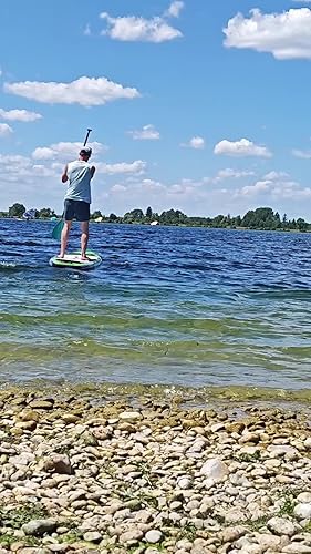 WOWSEA Flyfish F2 Green Inflatable Paddleboard, 365cm L x 81.5cm W