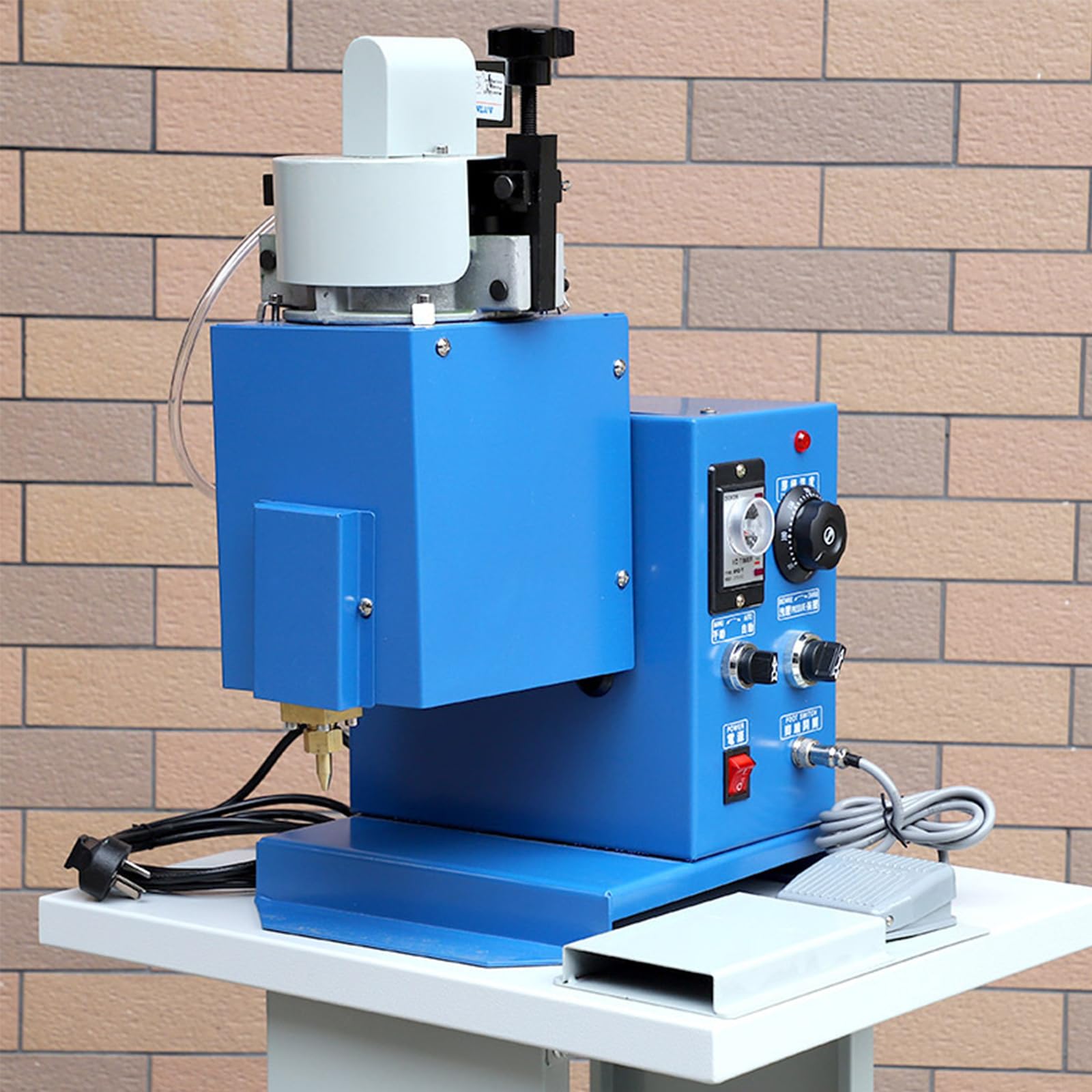 GYKOZY High Efficiency Hot Melt Glue Machine with Foot Pedal, Temperature Control for Industrial Use and Sole Adhesive Applications