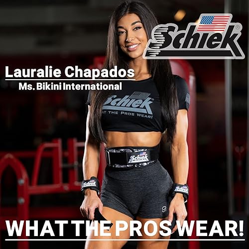 Miniatura 5 de Schiek Sports 1000-PLS Deluxe Power Lifting Muñequeras - Muñequeras de levantamiento de pesas