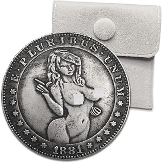 Anime Sexy Body Imperial Lady Lolita Blonde Liberty Eagle Lucky Coin - US Novelty Hobo Morgan Coin Adult Toy Funny Sexy Coin Bag (Style 02)