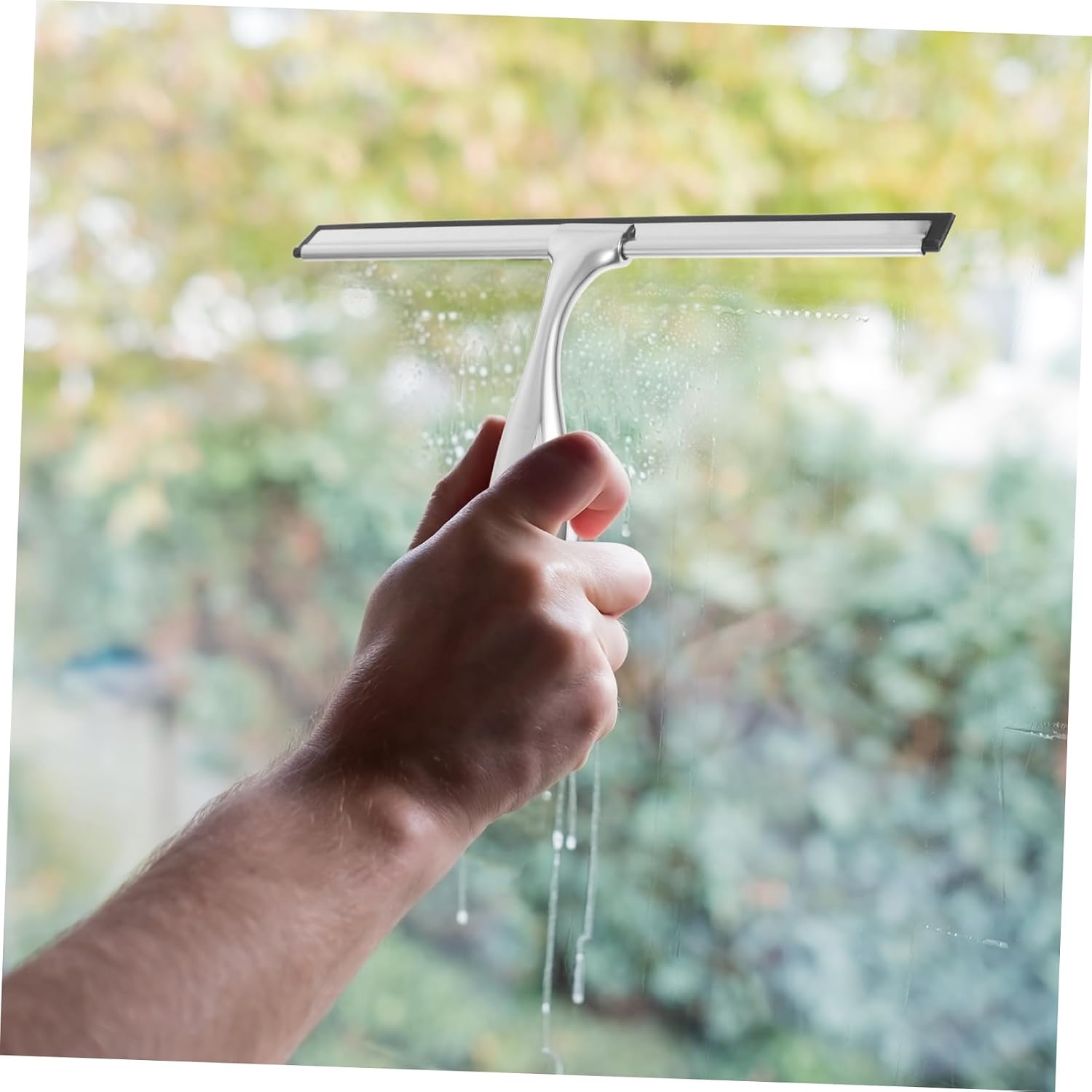 Efficient Glass Squeegee for Car Home Comfortable Handle for Long Use Purpose Cleaning Tool
