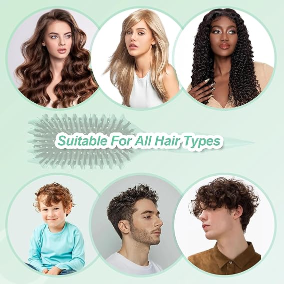 Bounce Curl Define Styling Brush, Curly Hair Brush, Wet Dry Detangler Hair Brush, Essential Tool for Shaping and Styling Curls, Achieve Perfectly Defined Curls A