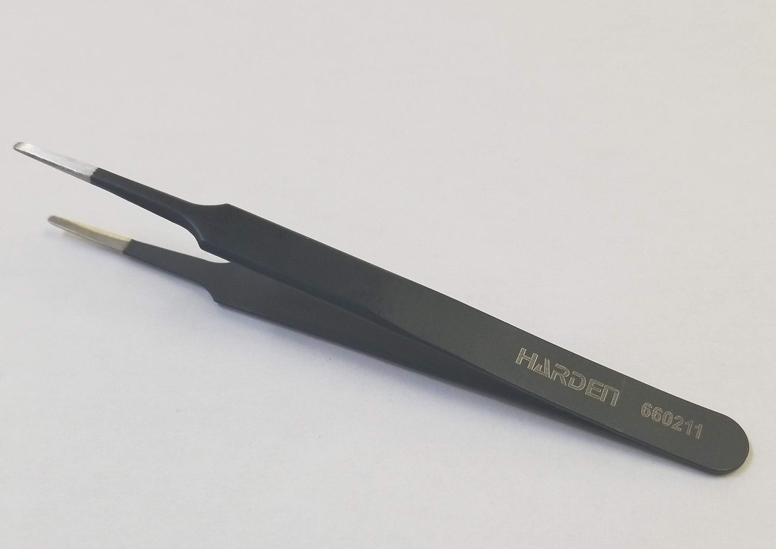 HARDEN Professional Stainless Steel Tweezer - Perfect for Eyebrow and Facial Hair Precision Removal
