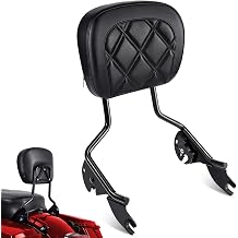 Benlari Passenger Sissy Bar Backrest, Quick Release Detachable Rear Backrest Sissy Bar Fit for Harley Davidson Touring Street Glide Road Glide Road King Electra Glide 2009-2024 (Black)