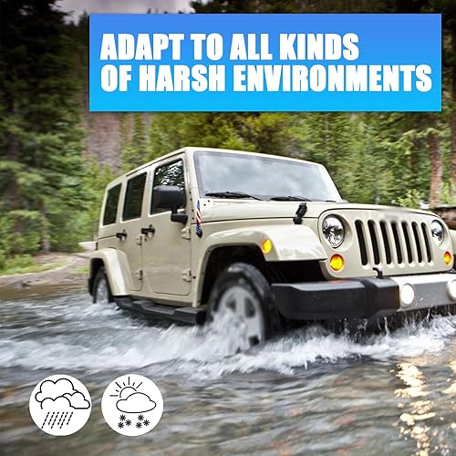 Miniatura 6 de 1 antena de bala modificada para automóvil, antena de seguridad antirrobo decorativa personalizada con bandera estadounidense de 5.5 pulgadas, señal