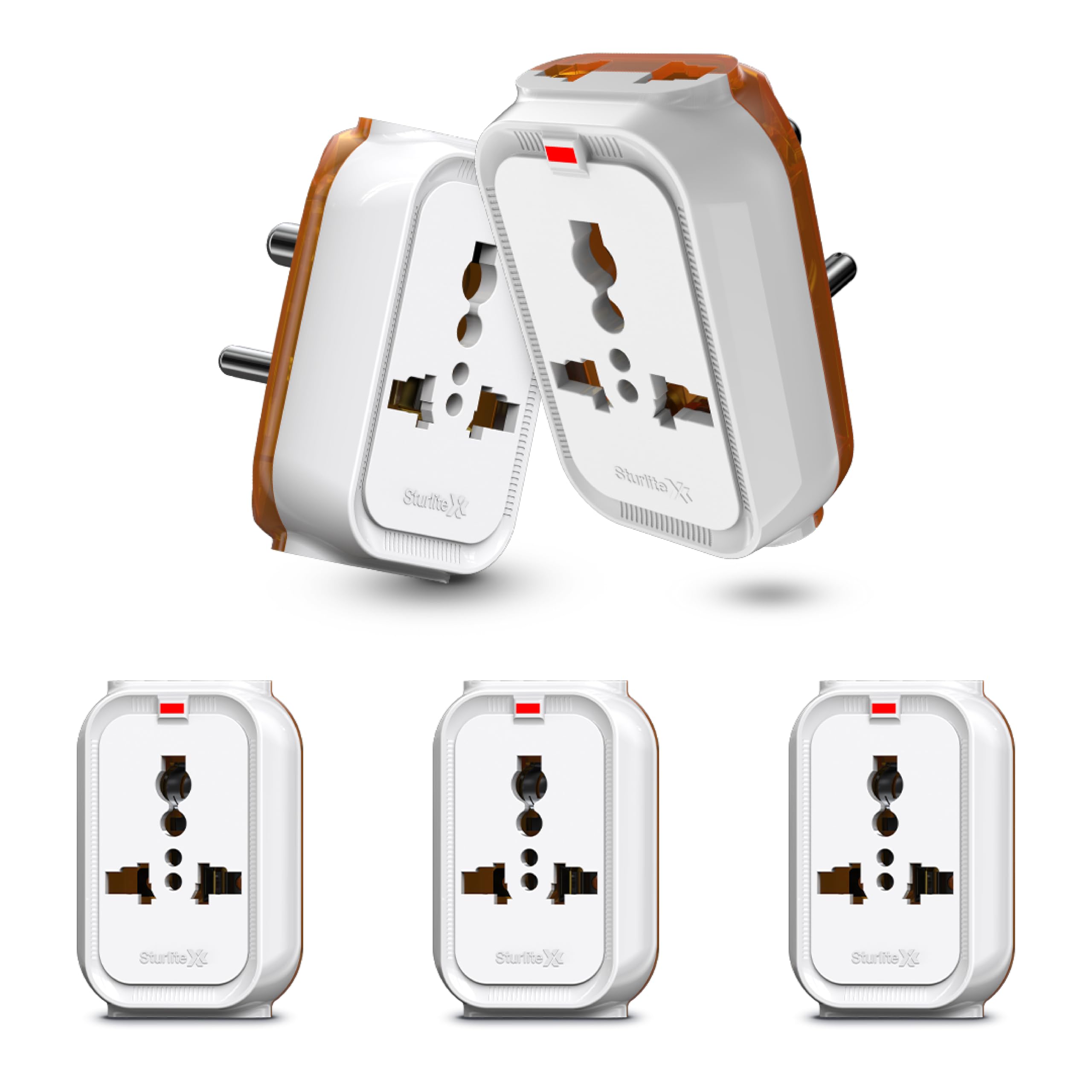 Sturlite Alyx 3 Pin Plug| 2-Pin & 3-Pin Socket| Universal AC Travel Adapter| Strong Polycarbonate Body Socket| Compact Converter Plug for Travel, Home & Office Use — Amazon image 11