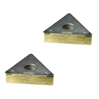 MAXTOOL 2PC TNMG432-2TG91 CBN 2-Tip Turn Insert TNGA432 Diamond 60 Cubic Boron Nitride G9100 TNGA220408 TNMG432-2TG91P2