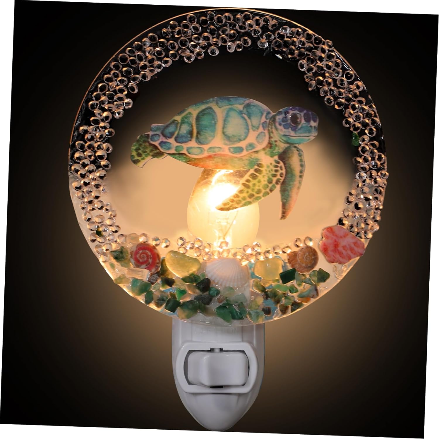 Homoyoyo Shell Night Light Animal Plug in Night Light Kids Room Beach