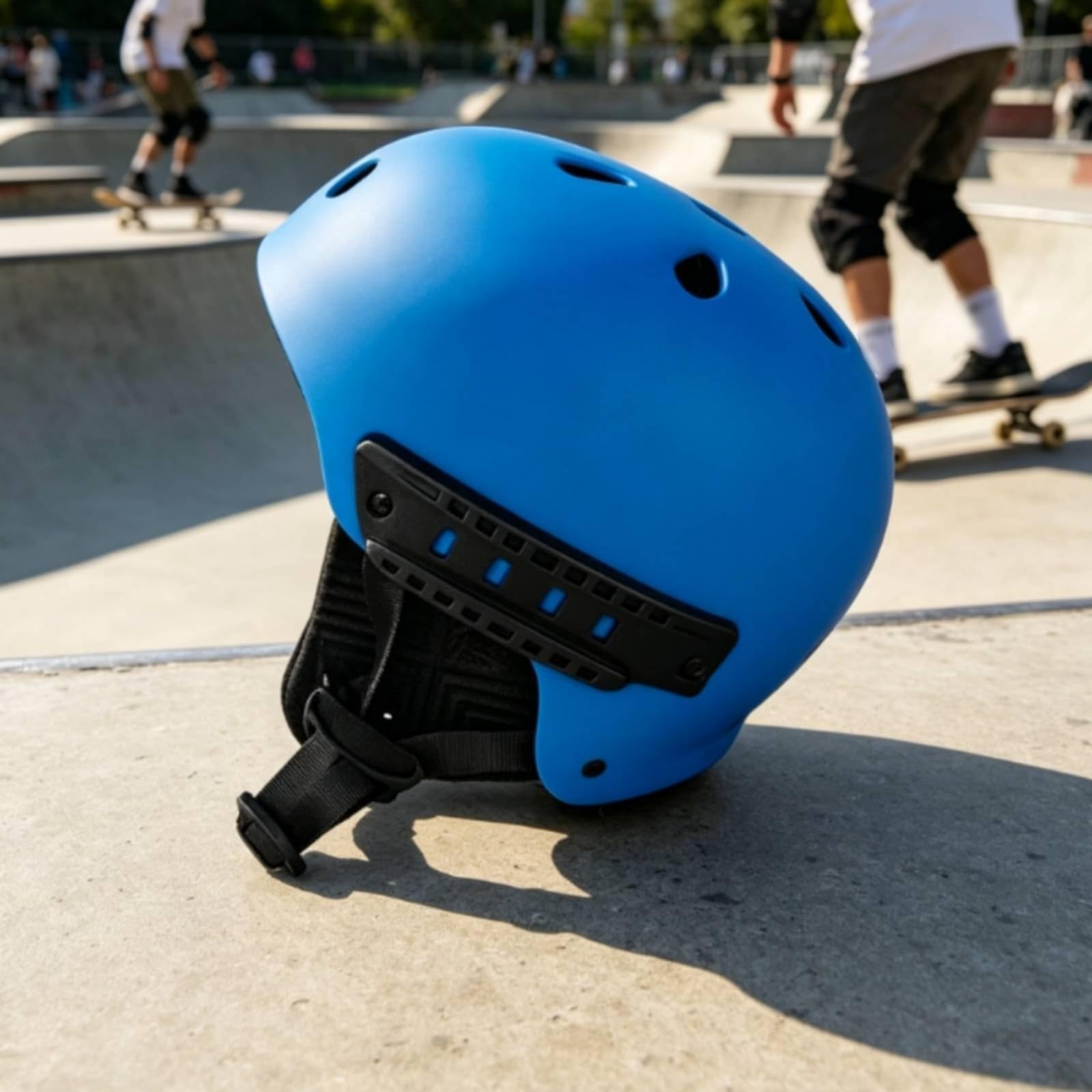Protector de Cabeza Casco Deportivo Casco de Casco Ligero Casco Acolchado con y EVA para orción de Impactos Diseño Redondeado con Acabado Ajuste
