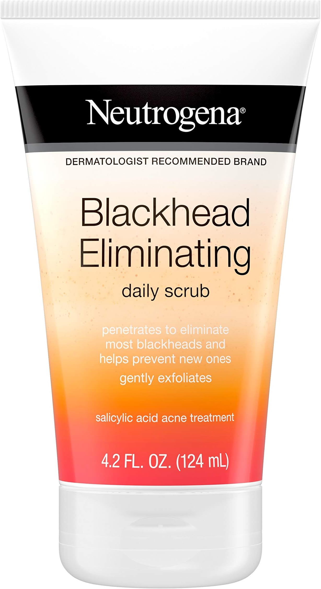 Neutrogena Blackhead Eliminating Daily Facial Scrub With Salicylic Acid Acne Medicine, Exfoliating Face Wash for Blackheads, 4.2 oz (Pack of 6)