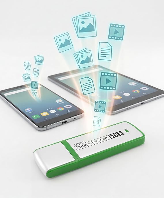 Phone Recovery Stick for Android Recover Text Messages, Contacts, Photos & Videos, Data Investigation Software for Supported Android Phones & Tablets, Windows Compatible, No Installation Required