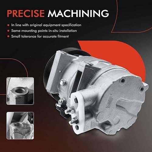 Miniatura 5 de A-Premium Compresor de aire acondicionado con embrague compatible con Infiniti I30 1999-1999 y Nissan Maxima 1998-1999, V6 3.0L