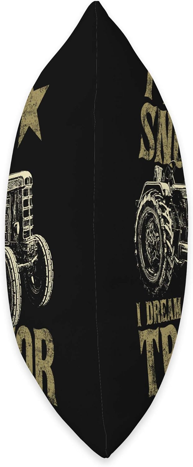 I Don't Snore I Dream Tractor Farm Room Decor for Men Gift Throw Pillow