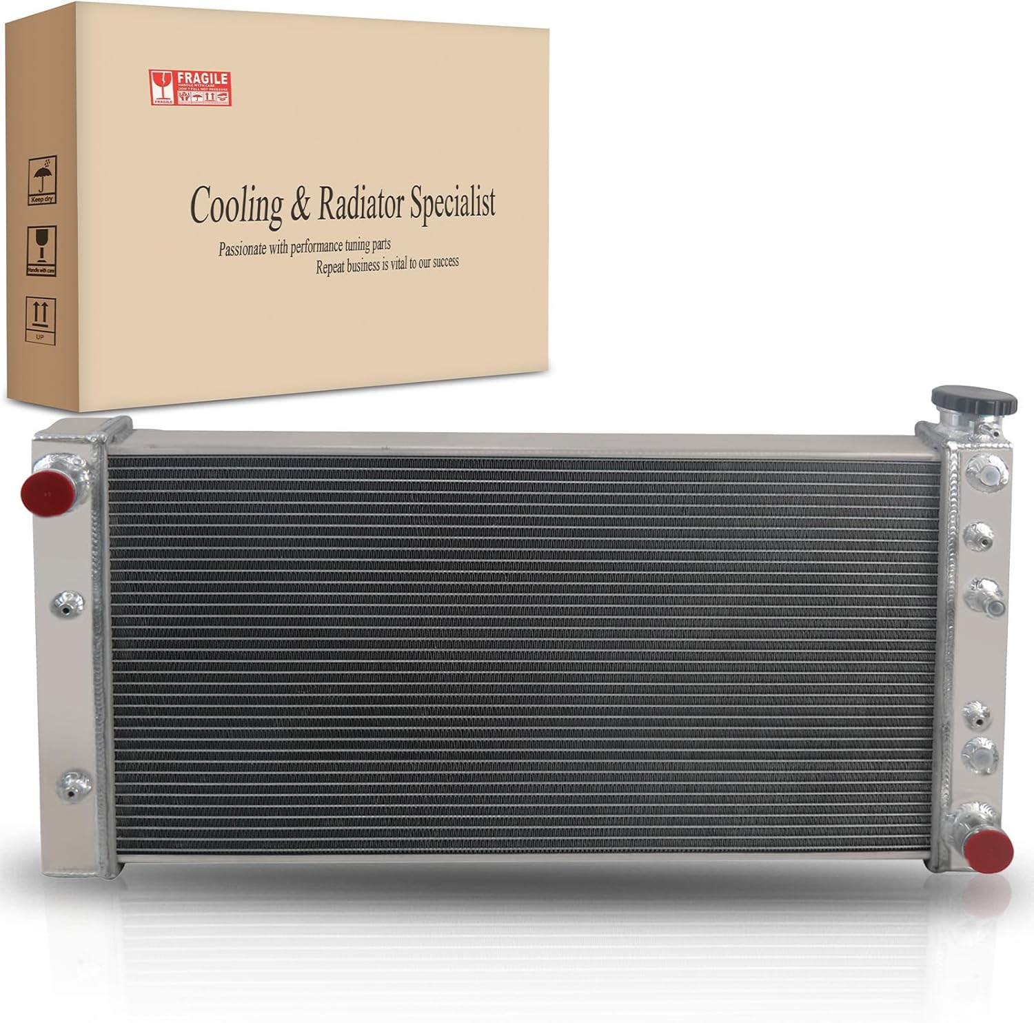 Amazon.com: EGINCOOLER 4 Row Core All Aluminum Radiator for 1982-1994 ...