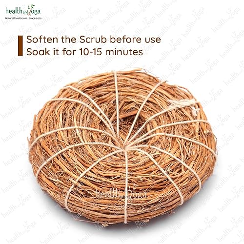 Miniatura 5 de HealthAndYoga(TM) Exfoliante de baño natural hipoalergénico de vetiver - Calmantemente fragante - Exfoliación más saludable para una piel más suave