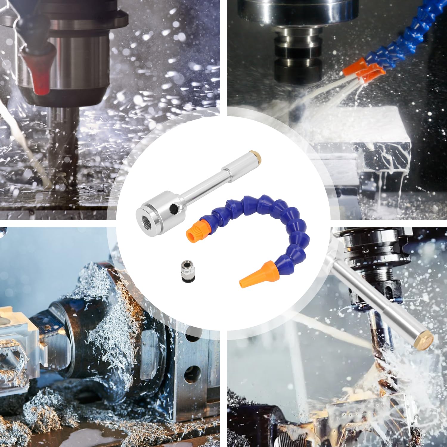 Kit Tubo di Raffreddamento Aria Vortex, raffreddatore Aria Fredda istantaneo con connettore e Tubo Universale