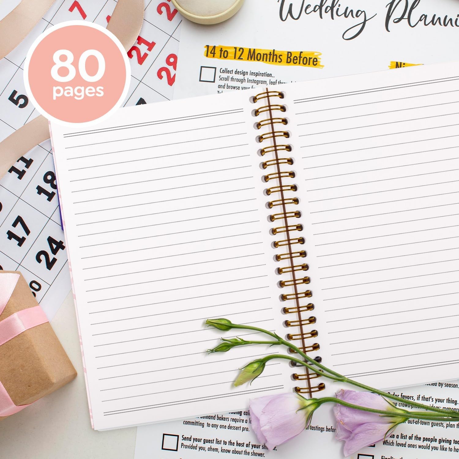 Girly Notebook, Coquette Preppy Pink Bow Notebook, Initial N Journal Personalized Teen Girl Gifts, Cute Girly Stuff Gifts for Women Teen Girl, Hardcover Spiral Notebook 5.5x8.3 - Image 5