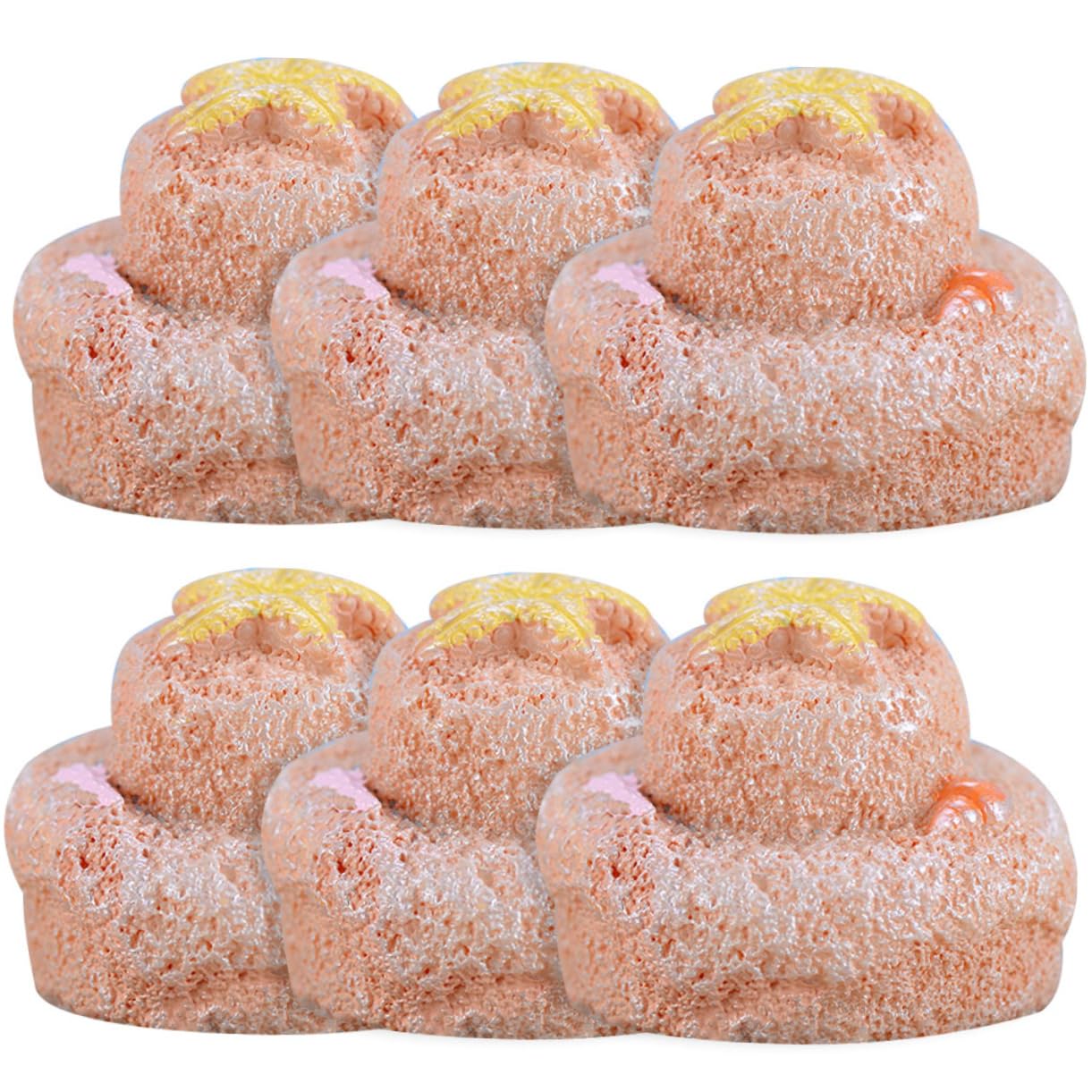 FUNOMOCYA 6pcs Beach Sand Castle Easy Clean Beach Party Favors for Outdoor Random Style