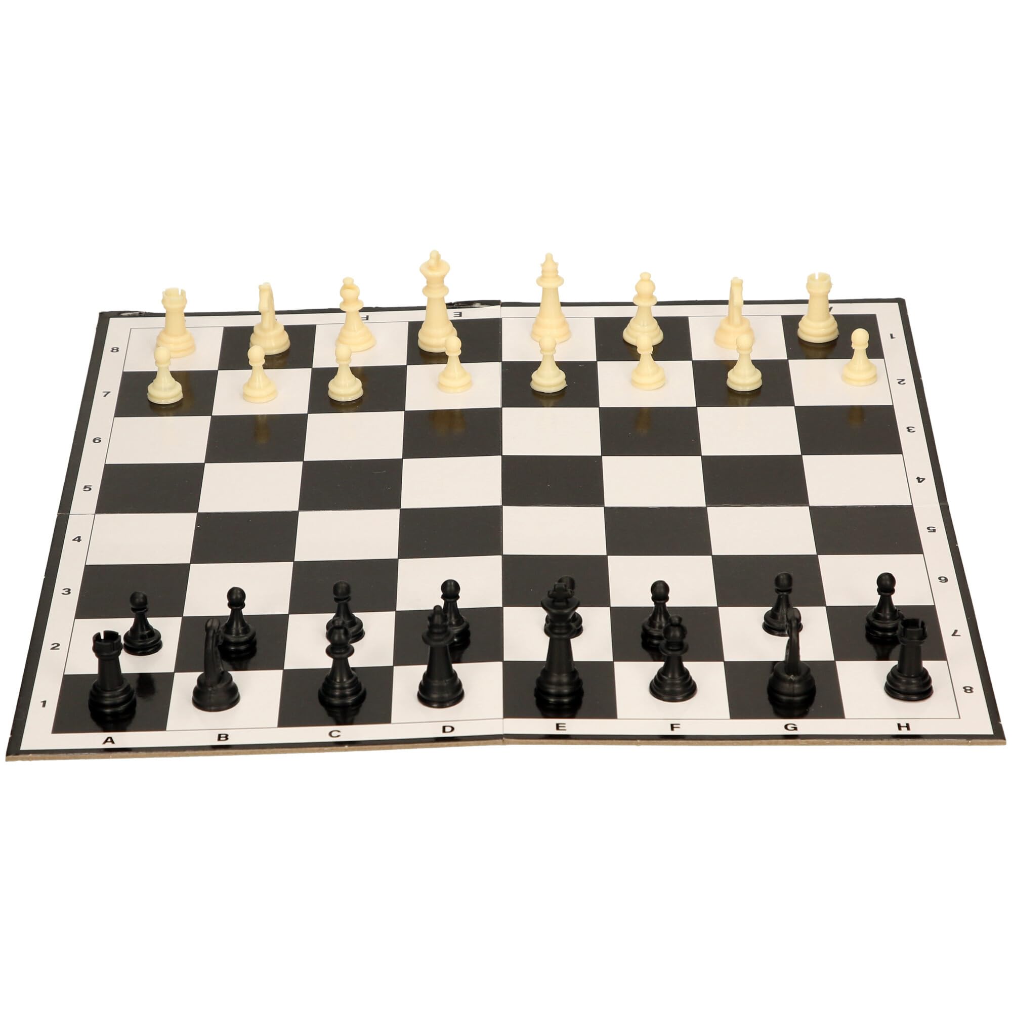 A to Z Family Classics Traditional Chess Game Set, 2 Players, Ages 8+, Black and White Board with Pieces - Image 2