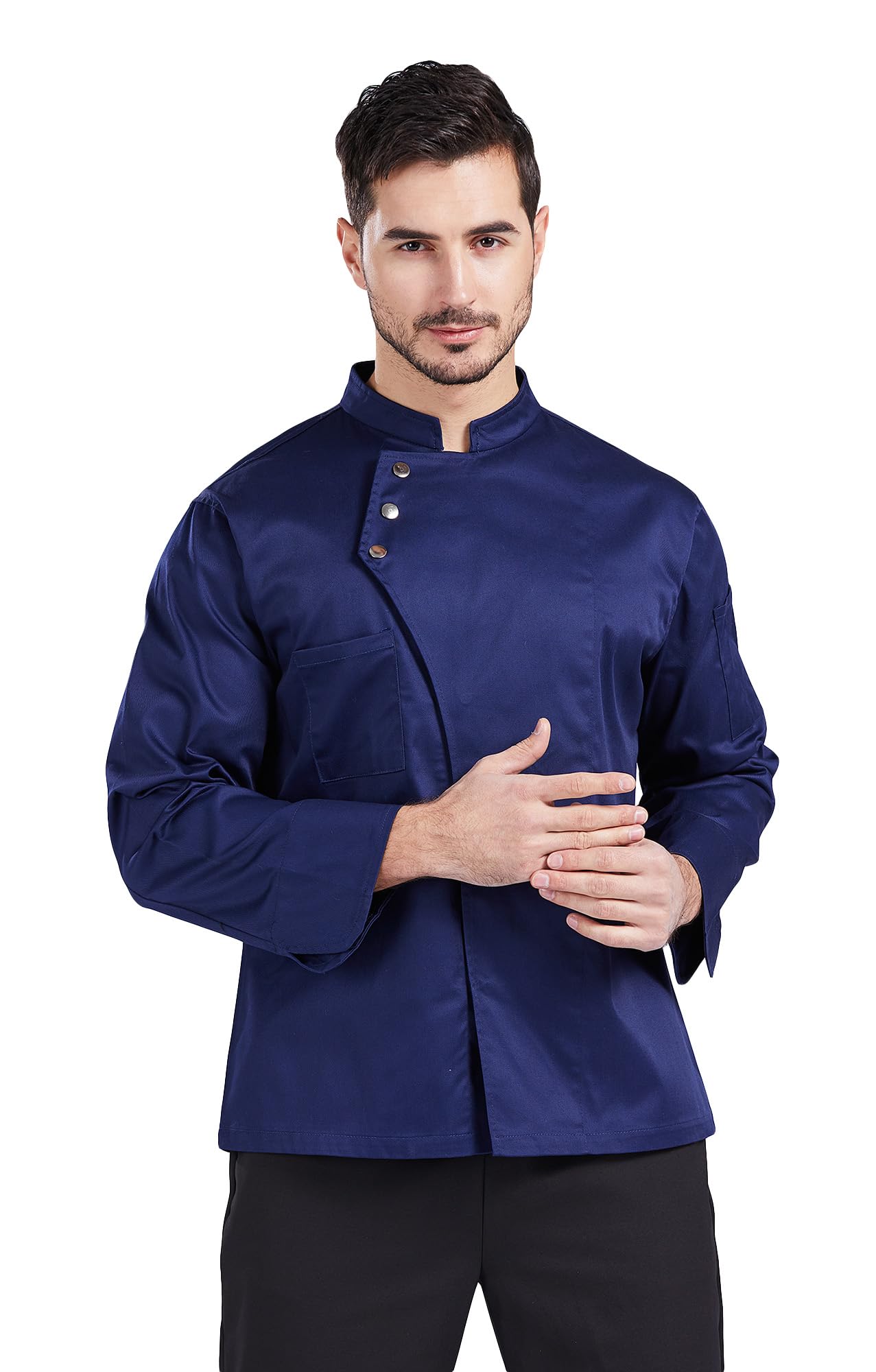 Nanxson Unisex Chef Coat Men's Long Sleeve Chef Jacket Restaurant Kitchen Cooking Chef Uniform CFM0057
