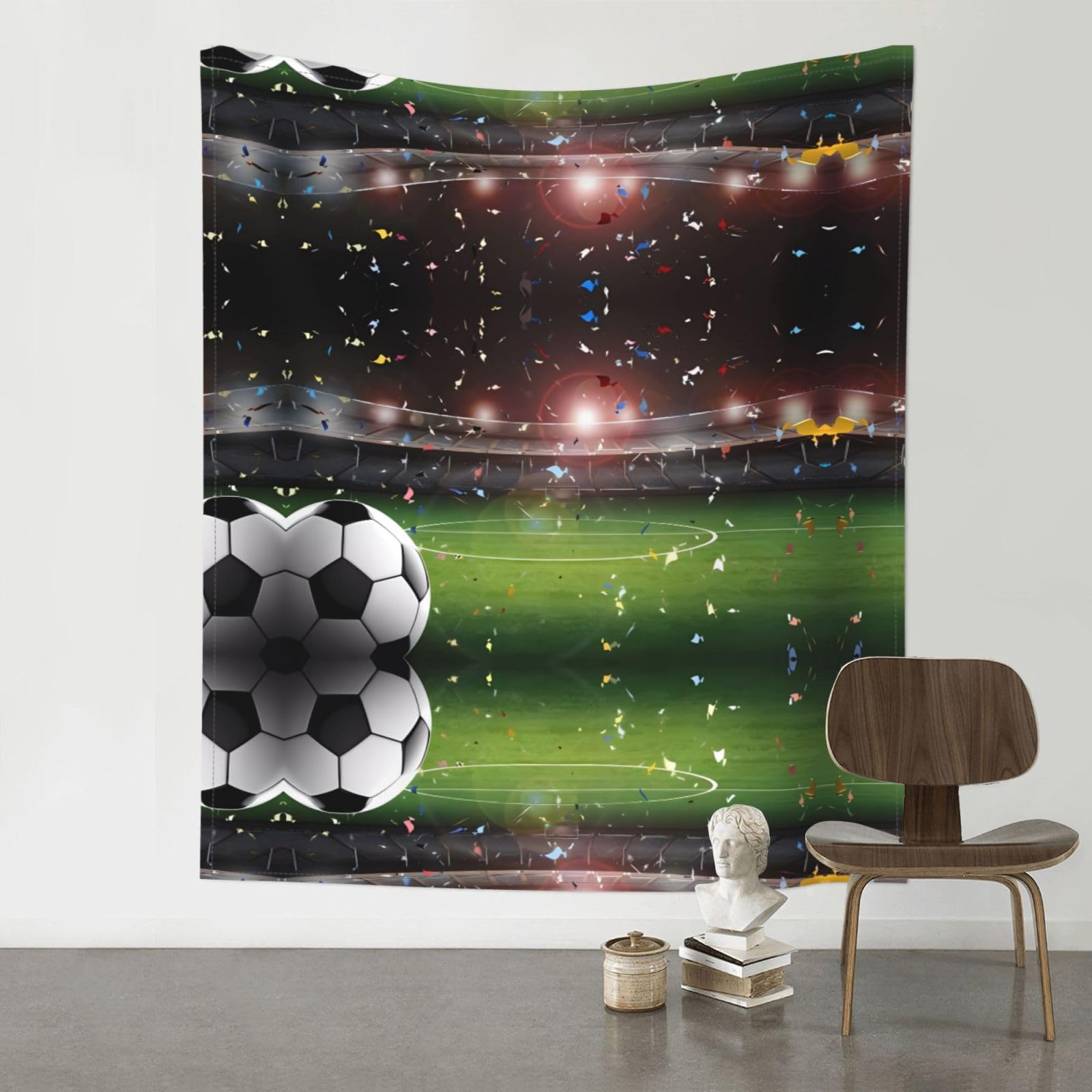 YYHWHJDE Stadium Football Arena Sports Prints 60x51in Wall Tapestry – High-Grade Polyester Throw for Dorm, Beach & Home Decor