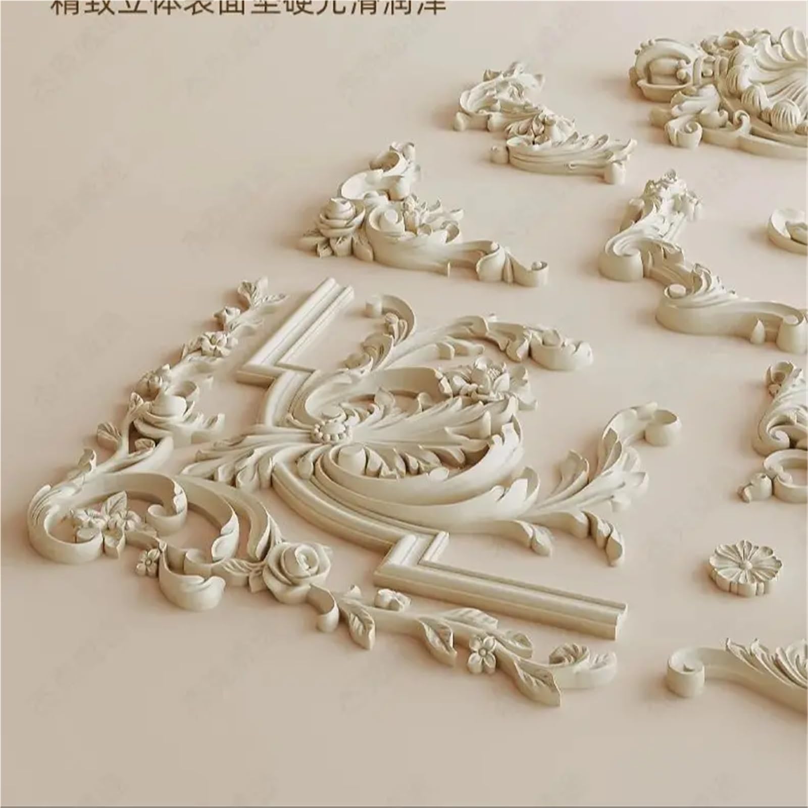 Stili multipli Decorazione della casa Soffitto in PU Profili for facciate continue Modanatura degli angoli parete angolare cornice(20.7x10.4cm)
