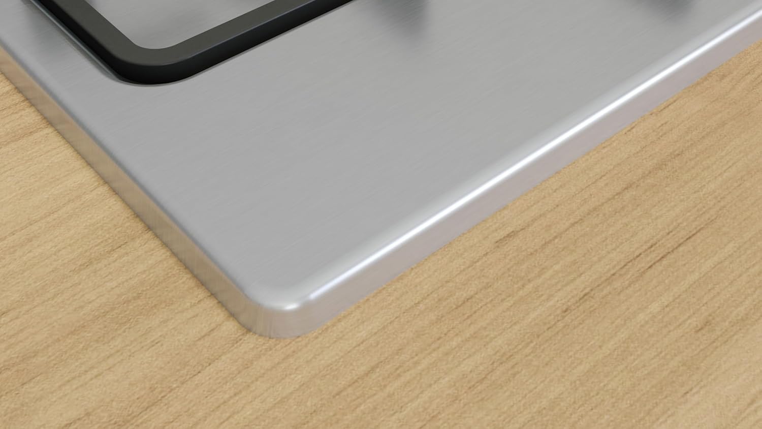 Bosch PGP6B5K60, Gas Hob, Bridge Knobs: Ergonomic Control, 4 Burners, Steel, Amazon Exclusive Version, 60 cm, Series 4 - NEW, Inox