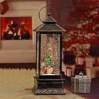 Vista 78 de Linterna musical de globo de nieve de Navidad, linterna giratoria brillante de 12 pulgadas con temporizador de 6 horas, alimentado por USB