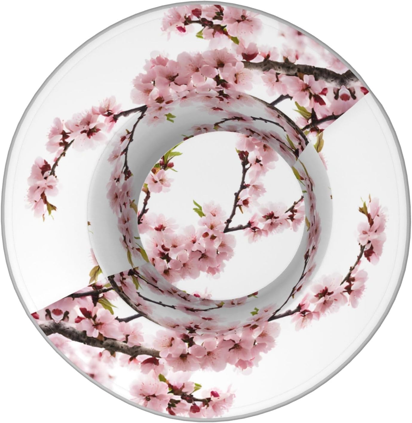 (Cherry Blossoms Tree) Reflective Reversible Bucket Hat Foldable Breathable Stylish Two-Way Wear for Outdoor Travel Daily Activities
