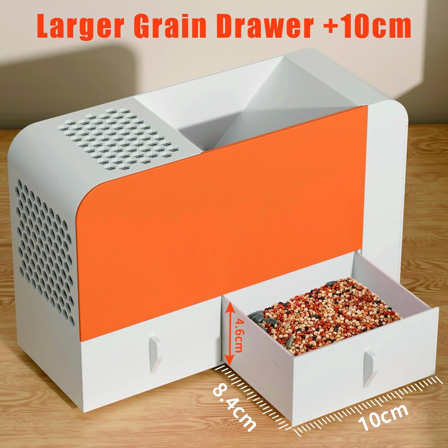 Vogelfutter-schalentrenner, Vogelfutterreiniger Mit Einstellbarem 5-stufigem Ventilator, Zwei Schubladen, Schneller Schalenentfernung Und Saatgutsortierung Für Hirse, Bohnen Und Mischsaaten