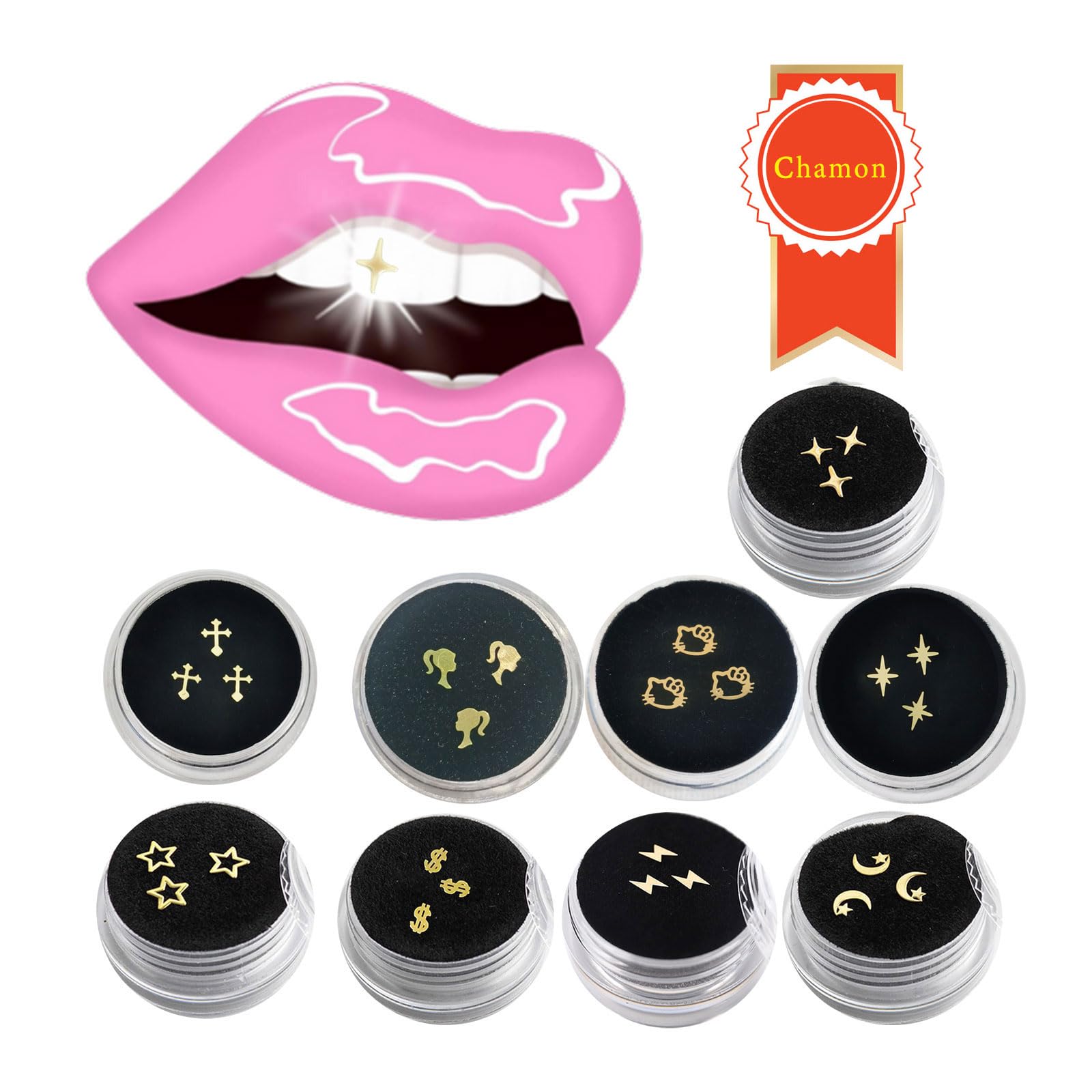 Dental Gems 18K Surface Gilding Tooth Gems Pack